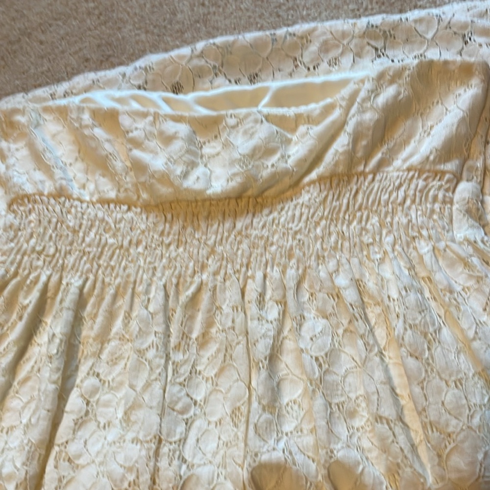 Forever 21 Cream Strapless Lace Dress - Picture 8 of 8